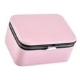 thumbnail image 3 of EHJRE PU Leather Jewelry Box Storage Case Pendant Ears Trinket Organizer Pink, 3 of 6