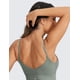thumbnail image 3 of Top deportivo CRZ YOGA ajustable con espalda en V y corte largo en gris salvia M, 3 of 4
