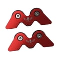 thumbnail image 2 of Lipstore 2Pcs Billiard Cue Straightness Checker Checking Portable Supplies Beginner Metal Red, 2 of 8