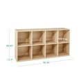 thumbnail image 3 of Best Choice Products 8-Cube Bookshelf, 13.5in Display Storage System, Organizer w/ Removable Back Panels - Light Oak, 3 of 9