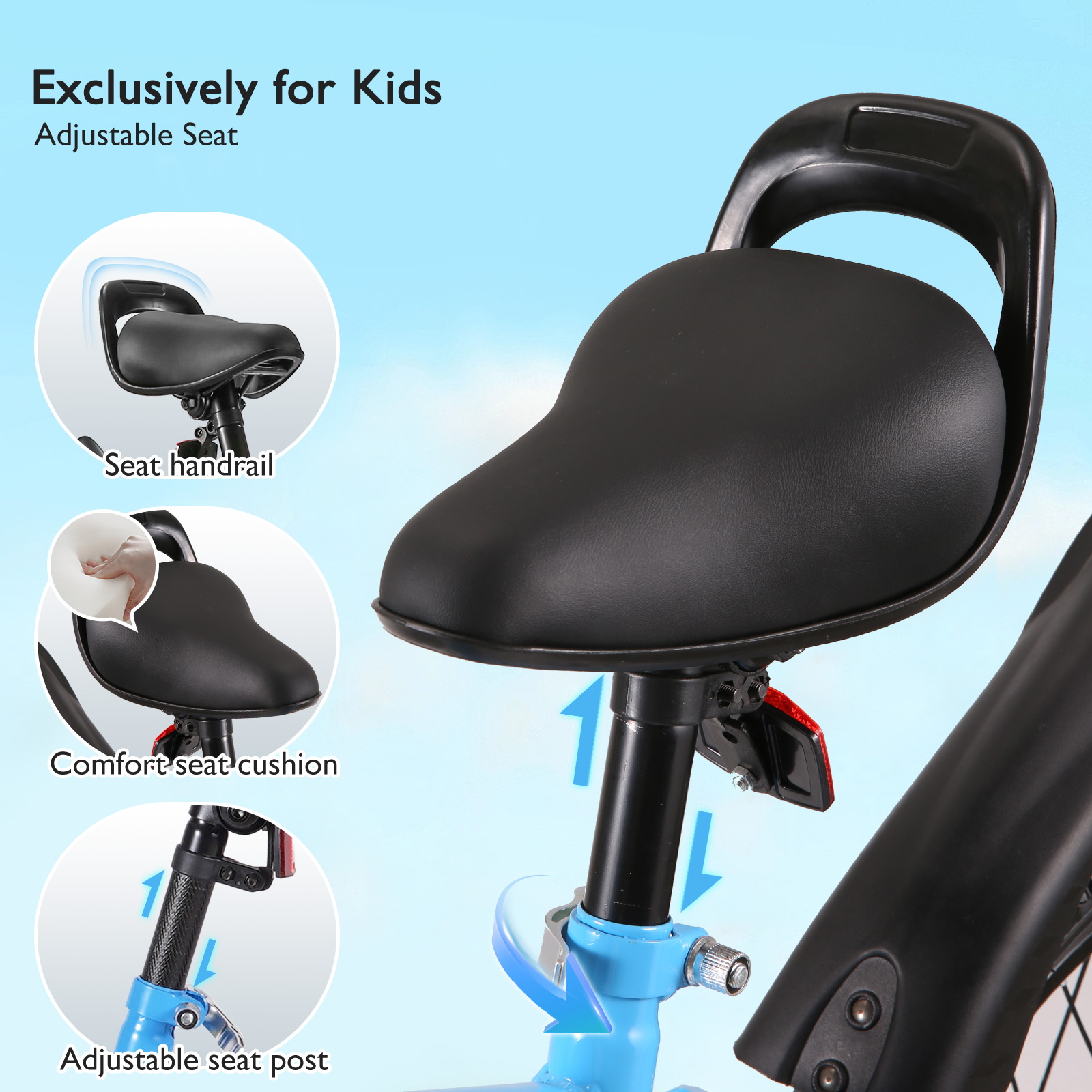 Naipo 18" Kids Bike with Removable Training Wheels photo 7