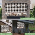 thumbnail image 2 of Outdoor TV Cover 48 to 50 Inches, Black White Buffalo Plaid Country Star Barn Barrel Farmhouse Waterproof TV Cover with Remote Control Pocket, Flat Screen TV Cover Protector for Outside TV, 2 of 6