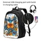 thumbnail image 2 of Balery Spring Butterfly Flowers Mochila con carga USB para hombre y mujer - Mochila impermeable y antirrobo para laptop con puerto USB para viajes, trabajo, 2 of 7