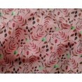 thumbnail image 4 of oneOone Silk Tabby Medium Pink Fabric Florals Sewing Craft Projects Fabric Prints By Yard 42 Inch Wide-ICA, 4 of 5