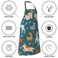 thumbnail image 5 of Pofeuu Dogs Print Waterproof Apron with Pockets Adjustable Cooking Aprons Kitchen Bib for Baking Household Cleaning, 5 of 8