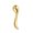 Gold, variant on Zinc Alloy Eye Cream Spoon - Innovative Facial Massage Tool for Skincare Application