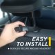thumbnail image 3 of Back Seat Cover for Car Trucks Van SUV,Waterproof Rear Bench Towel Seat Covers for Dogs and Kids,Automotive Backseat Protector (Black), 3 of 5