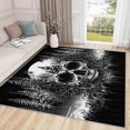 thumbnail image 1 of Skull Rugs for Bedroom - 2x3 Rug, Skull Area Rug, Gothic Skull Forest Washable Non Slip Soft Rugs, Black and White Skull Carpet, Spooky Skeleton Home Decor, Skull Gifts for Men, 1 of 1