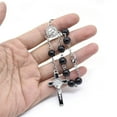 thumbnail image 6 of YIEMEEN Catholic Black Glass Beads for Cross Rosary Bracelet Religious Jesus Jewelry All-match for Church Prayer Gathering, 6 of 7