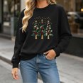 thumbnail image 3 of cocolona Christmas Sweatshirts for Women Christmas Tree Printed Crew Neck Long Sleeve Pullover Sweatshirts, 3 of 6