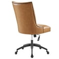 thumbnail image 4 of Modway Empower Channel Tufted Vegan Leather Office Chair in Black Tan, 4 of 9