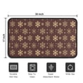 thumbnail image 5 of Brown Christmas Snowflake Pattern Door Rugs,Washable Non Slip Door Mats Indoor,Decorative Door Mats,Entry Mat Indoor for Entrance,Bedroom,Kitchen,Bathroom,30"x17", 5 of 6