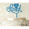 thumbnail image 1 of Loved Wedding Cake Topper Personalized Initial Name Cake Topper Cake Decoration Option Available 6-7 Inches Wide, 1 of 1