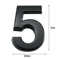 thumbnail image 6 of Mosey 3D House Number Self-Adhesive Simple Installation 0-9 Modern Street Door Home Address Number Mailbox Sign, 6 of 8