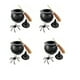 thumbnail image 1 of Juego de 4 mini calderos de bruja para Halloween, 1 of 4