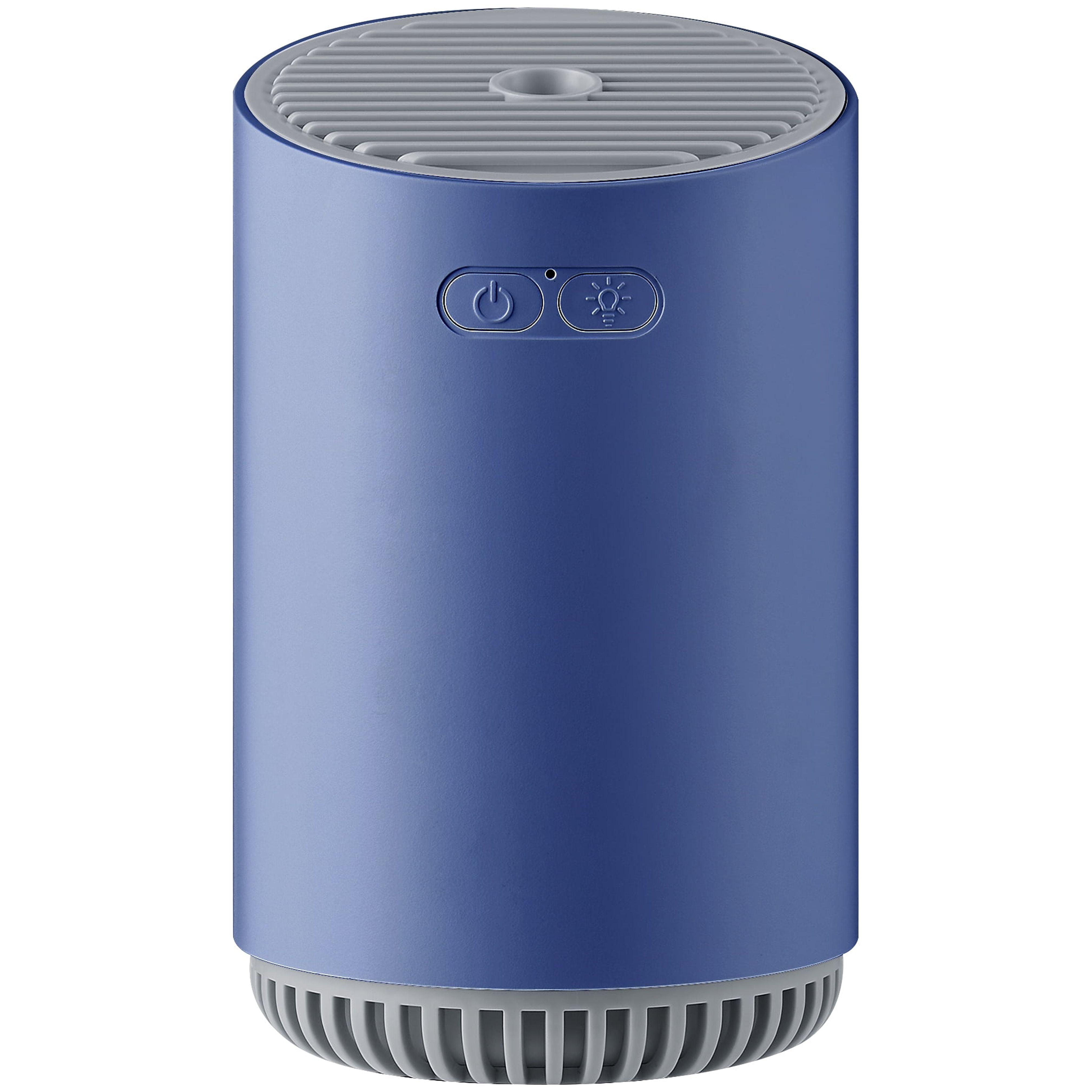 Better Homes & Gardens Freestanding Ceramic 1500W Portable Electric Fireplace, Rustic Grey and Mainstays Rechargeable Cool Mist Travel Humidifier 320 ml 7-color LED Lights, MHD-02IDG, Washed Indigo