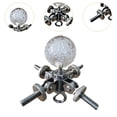 thumbnail image 6 of figatia Tent Pole Connector Campfire Frame Pole Connector Support Central Pole Substitution End Fittings Bracket for Canopy Household For 4 Poles, 6 of 8