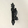 thumbnail image 4 of Rustic Black Enamel Cast Iron Roman Dolphin Decorative Door Knocker, 4 of 5