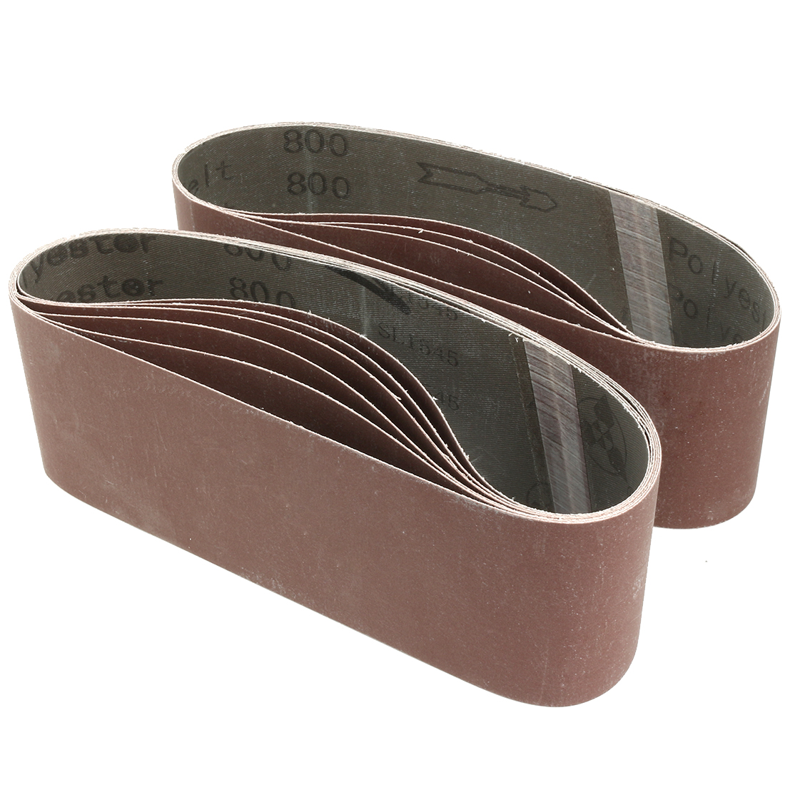 Uxcell 3" x 21" 800 Grit Flush Joint Aluminum Oxide Sanding Belts 10