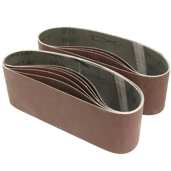 Uxcell 3" x 21" 800 Grit Flush Joint Aluminum Oxide Sanding Belts 10 Pack