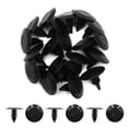 thumbnail image 2 of Unique Bargains 20pcs 8 x 8mm Hole Car Bumper Fixing Rivets Door Panel Fender Liner Clips Black, 2 of 2