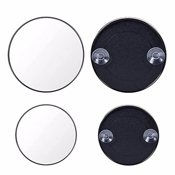 ZheElen 2pcs Plastic Magnification Mirror Scratch-proof Non-deformable For Colorfast Up Applying Mirror