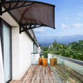 thumbnail image 4 of VIVOHOME Polycarbonate Window Door Awning Canopy Brown with Black Bracket 40 Inch x 40 Inch, 4 of 10