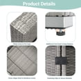 thumbnail image 3 of Sonerlic Outdoor Conversation Sofa Sets with 7 Pieces,Sectional Furniture All-weather PE Rattan Wicker Sofa Sets for Porch Backyards Garden,Gray&Sand, 3 of 8