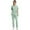 mint green, variant on Medical Scrub Set for Women, Modern V Neck Scrub Top & Jogger Pant with 8 Pockets Professionals Soft Stretch Athletic Nursing Uniform Workwear (Brown)