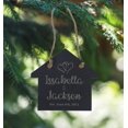 thumbnail image 4 of Darling Souvenir MADE WITH LOVE Custom Slate Engraved First Home Christmas Ornament with String Personalized Housewarming Gift, 4 of 4