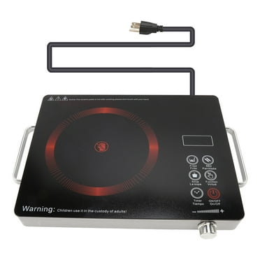 Electric Ceramic Stove, 3500W Portable Cooktop, Infrared Induction Cooker Hot Plate Knob Control Temperature & Touch Control, One-piece Panel, for All Cookware