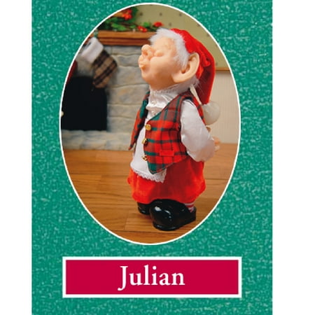 Whitehurst 10.5" Zim's The Elves Themselves Julian Collectible Christmas Elf Tabletop Figure