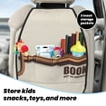 thumbnail image 5 of Fuzoiu Books Key To Knowledge Print 2 Pack Kick Mat Back Seat Protector With 3 Storage Pockets, Universal Car Seat Back Organizer For Kids Pets, Waterproof Backseat Protector For Most Car, 5 of 8