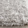 thumbnail image 6 of SAFAVIEH Joella Solid Plush Polyester Shag Area Rug, Ivory/Light Grey, 3' x 5', 6 of 6