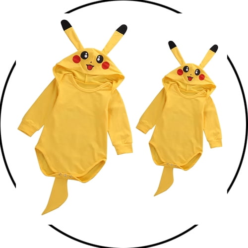 Pokemon Newborn Baby Rompers Long Sleeve Pikachu Cartoon Jumpsuit Baby Clothing Size 0 24 Months Walmart