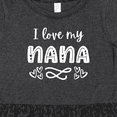 thumbnail image 4 of Inktastic I Love My Nana with Hearts Girls Toddler Dress, 4 of 5