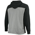 thumbnail image 3 of Men's '47 Heathered Gray/Black Las Vegas Raiders Franklin Wooster Long Sleeve Hoodie T-Shirt, 3 of 3