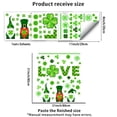 thumbnail image 3 of DAMAI St. Patrick's Day Window Clings Decorations - Green Shamrock Gnome Window Clings Stickers for Saint Patrick's Day Decoration Birthday Party Supplies, 3 of 7
