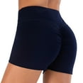 thumbnail image 2 of Charmgo Womens Shorts Clearance, Women Sports Shorts Gym Workout Waistband Skinny Yoga Short Pants Running Shorts for Women Shorts for Women Capri Pants for Women Navy, 2 of 4