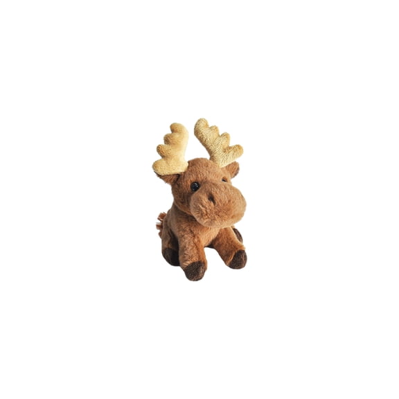 Wild Republic Pocketkins Eco Moose, Stuffed Animal, 5 Inches, Plush Toy, Made from Recycled Materials, Eco Friendly