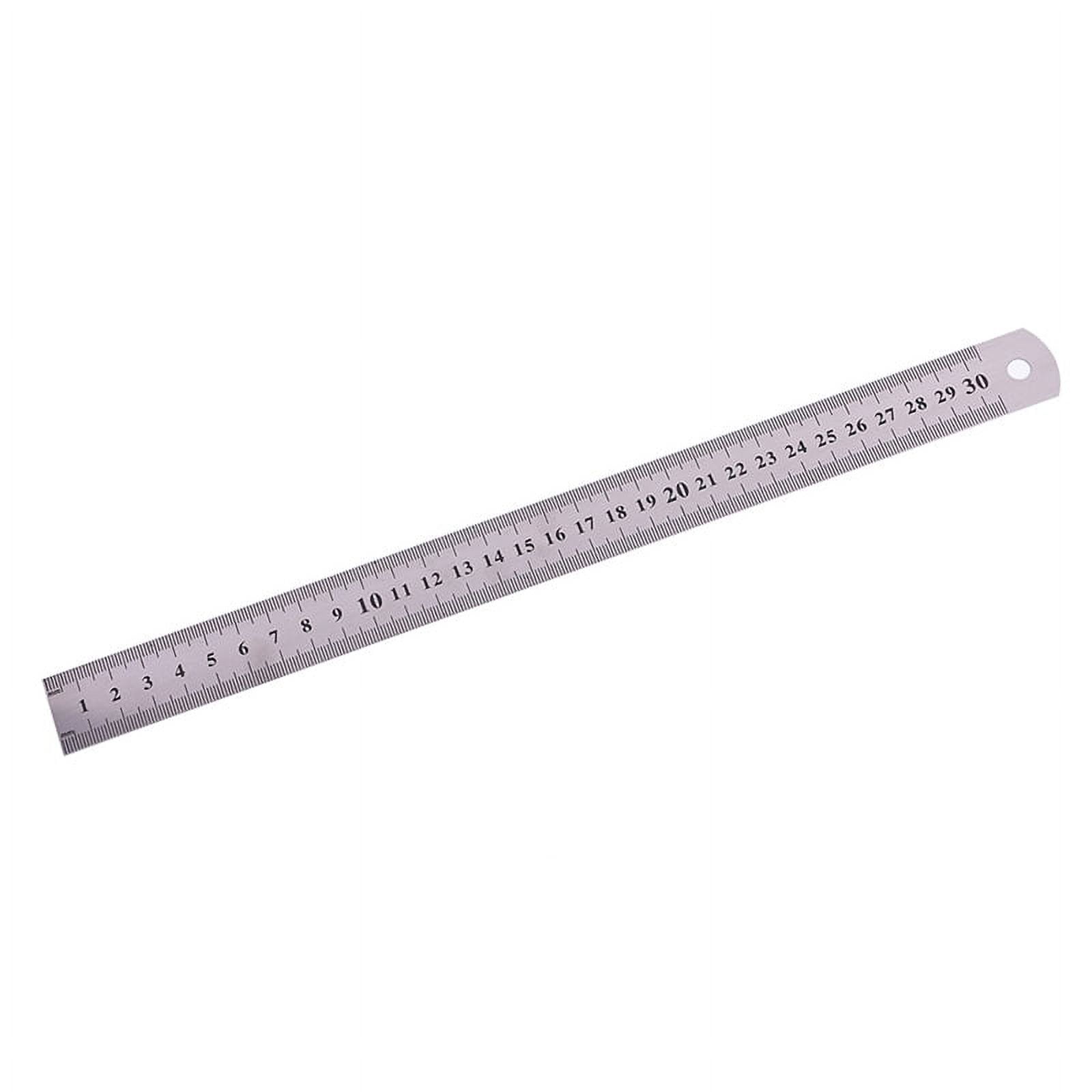12 inch METAL RULER Stainless Steel Straight Edge Drawing Cutting Non Skid  Back 764608003169
