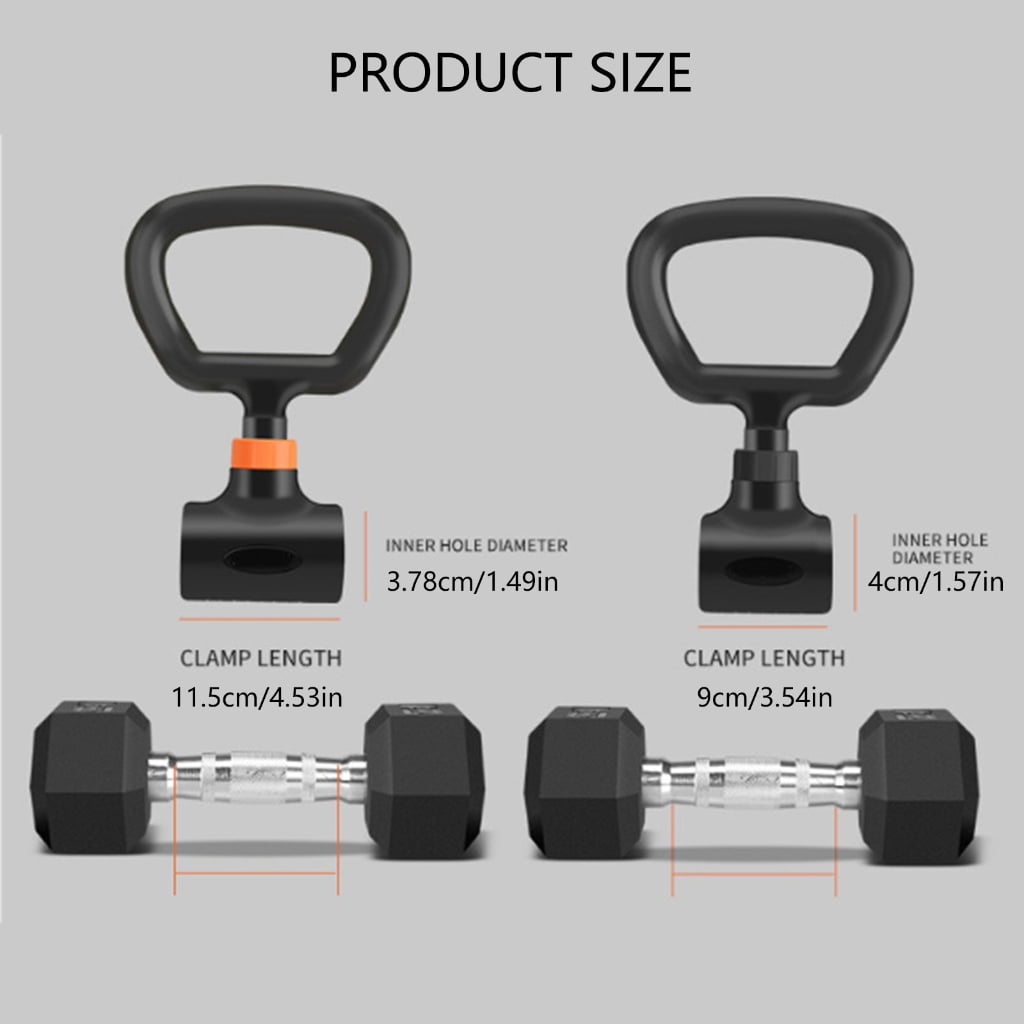 RYUJNDK Kettlebell Adapter Dumbbells Kettlebells Grip Handle Dumbbell To Kettlebell Converter for Strength Training Workout Gym