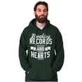 thumbnail image 5 of Breaking Records And Hearts Funny Hoodie Sweatshirt Women Men Brisco Brands 2X, 5 of 6