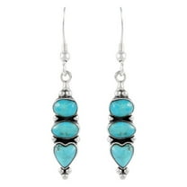 Turquoise Jewelry Earrings for Women Sterling Silver 925 | Turquoise Network | E1278-C75