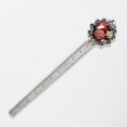 thumbnail image 5 of Peony Vintage Silver Lace-Edged Bookmark: a Stylish Gift for Readers and Book Lovers with a Touch of Elegance - Reading Accessory and Book Essential, 5 of 5