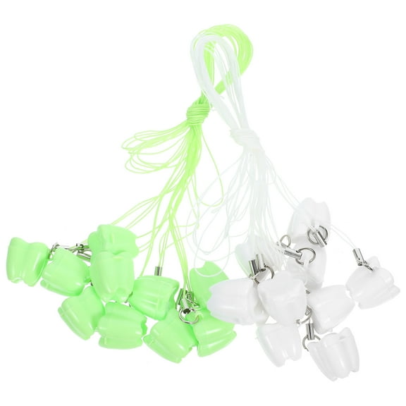 WASHWEPE 20Pcs Keepsake Baby Box for First Tooth Storage in White and Light Green