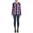 thumbnail image 2 of Time and Tru Women's Long Sleeve Soft Button Down Shirt, 2 of 6