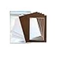 thumbnail image 3 of The Display Guys 5x7 Pack of 25 Brown Picture Photo Matting Mat Boards + Backing Boards + Clear Plastic Bags Complete Set, 3 of 4