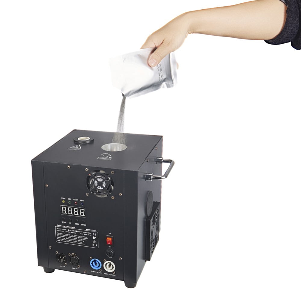 Cold Spark Machine Powder 2-3.5M Height Effects for Stage Wedding DJ Show, Indoor & Outdoor Use 10 Bags