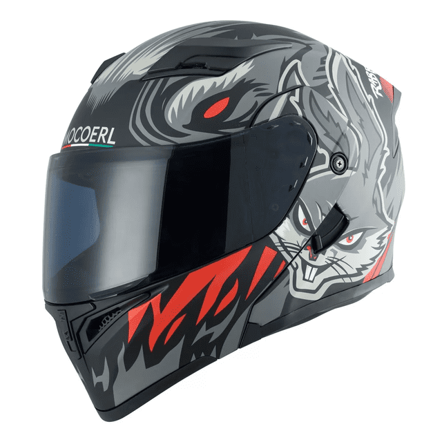 Casco Abatible Certificado Dot Para Moto Mocoerl TALLA 2XL Conejo Violento